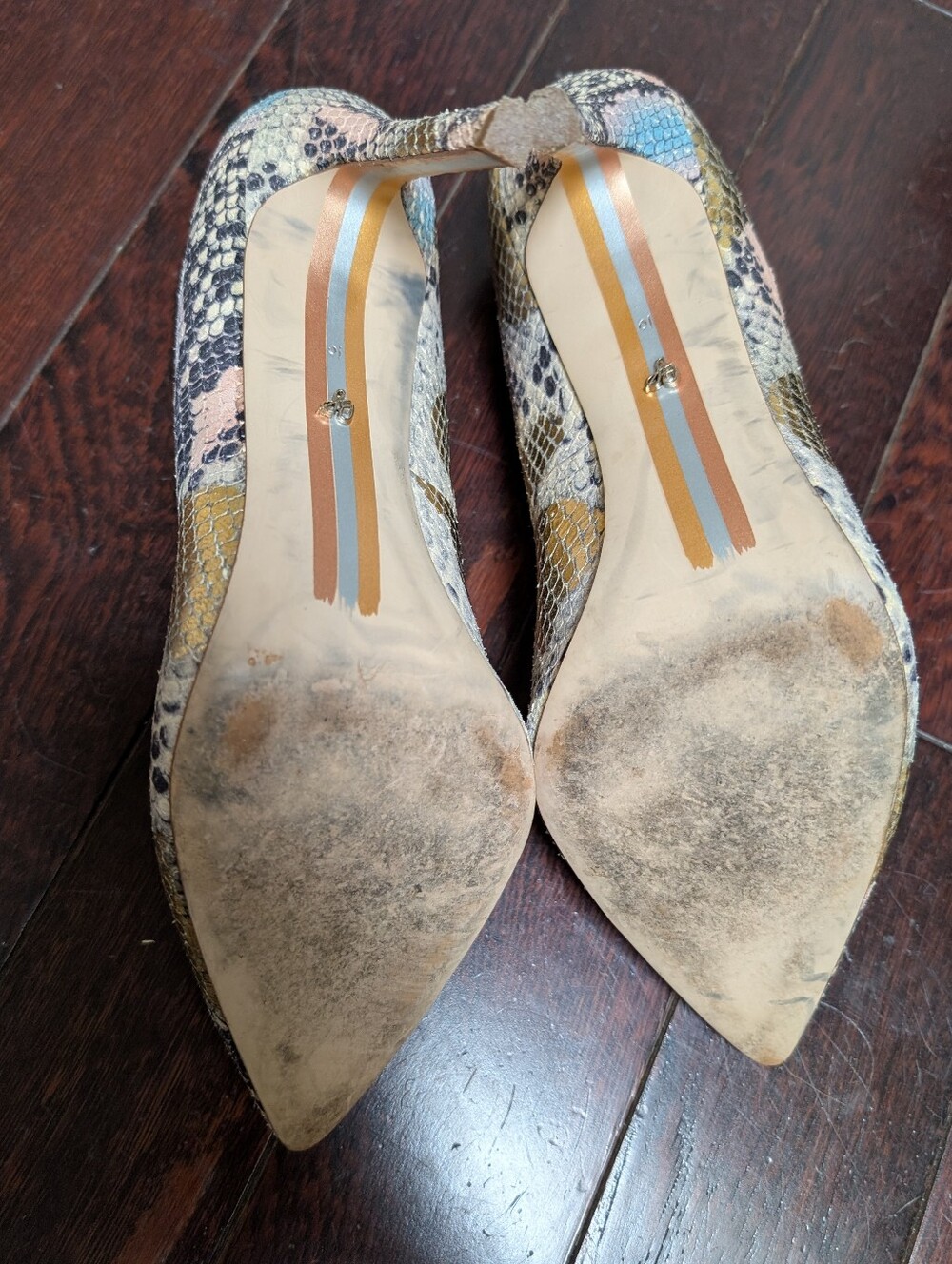 Sam Edelman Hazel Snake Pump - Blue - Picture 7 of 9